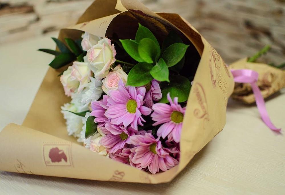 Букет цветов из: Розы и Хризантемы в Шолоховском