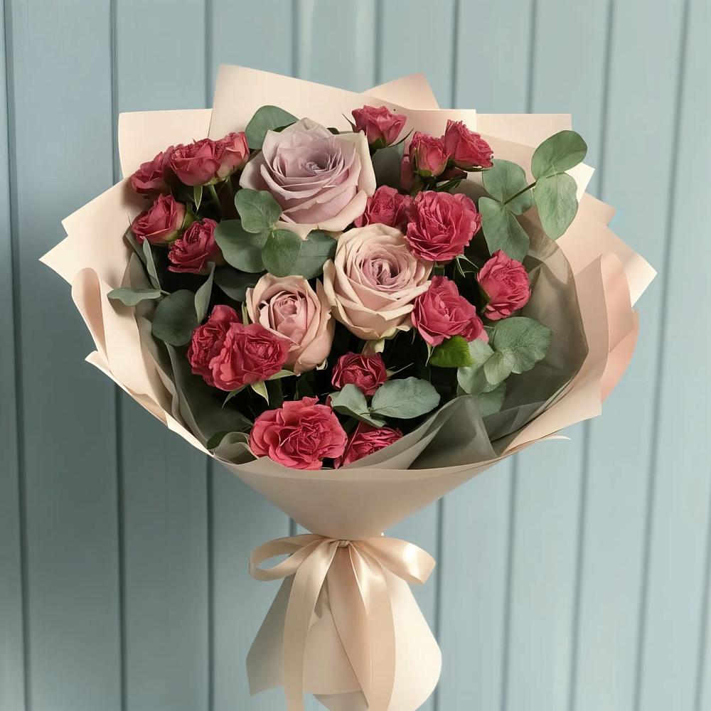 Букет цветов из: Гвоздики и Розы в Шолоховском