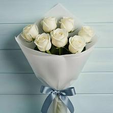 Букет 7 Белых роз Эдлесс Лав в Шолоховском