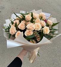 Букет Кремовые розы Латте в Шолоховском
