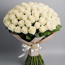 Букет 101 беля роза Белоснежка в Шолоховском