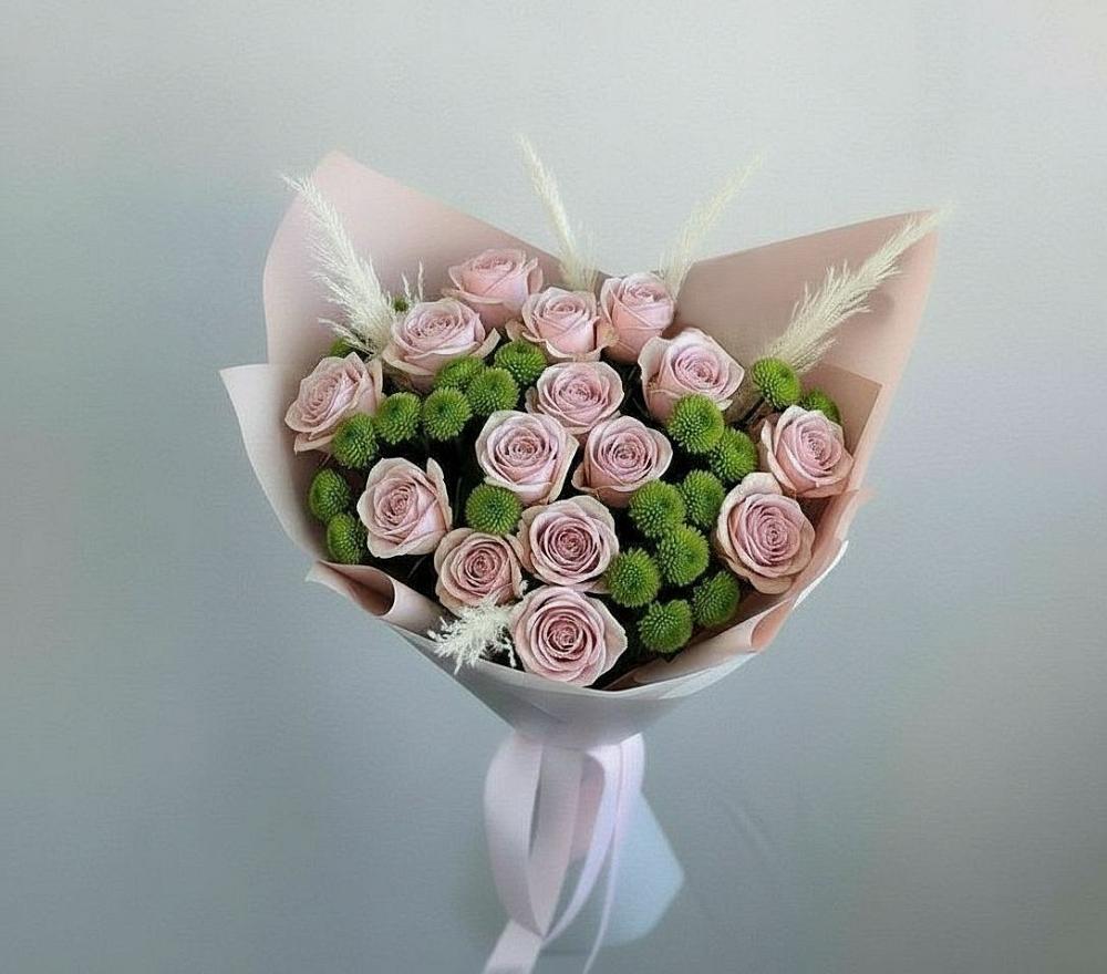 Букет цветов из: Розы и Хризантемы в Шолоховском