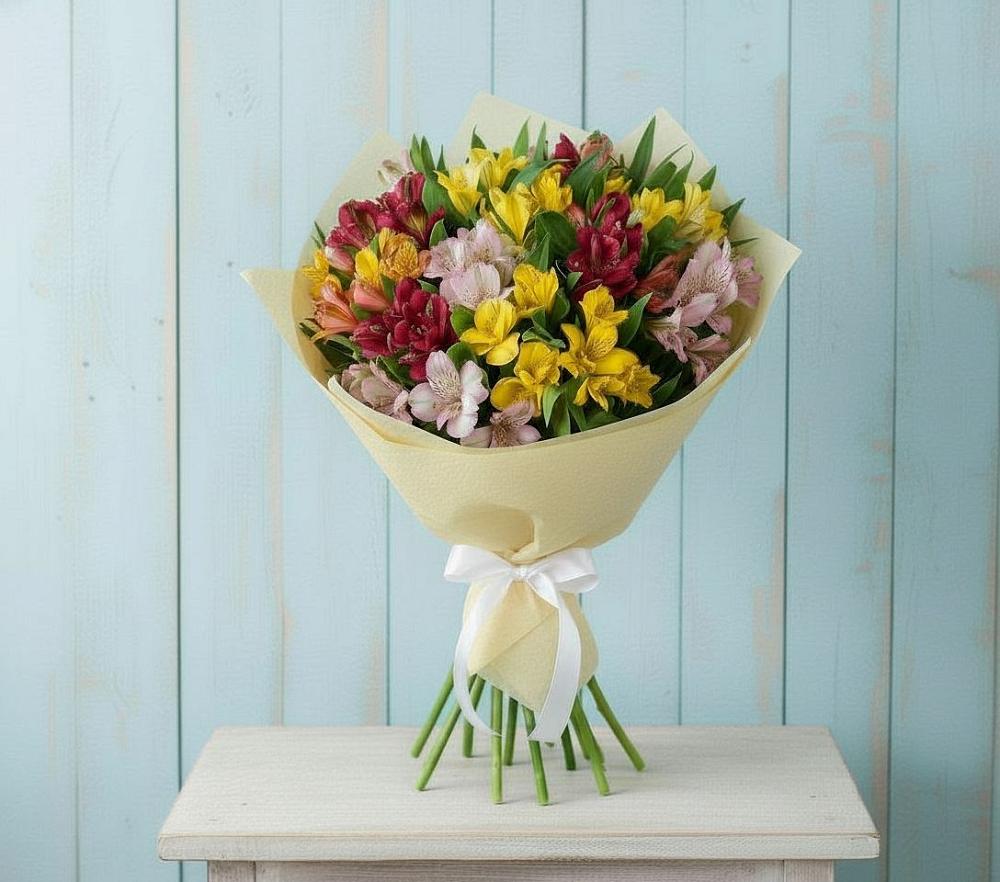 Букет цветов из: Альстромерии в Шолоховском