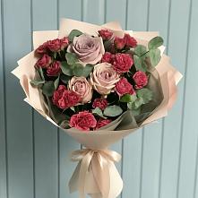 Букет цветов из:  Гвоздики и Розы в Шолоховском