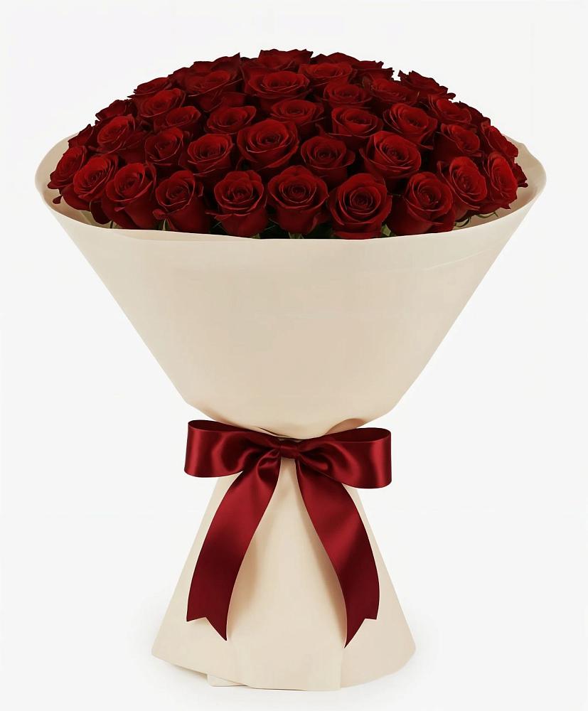 Букет 101 Бордовая роза Блэк Бакарра в Шолоховском